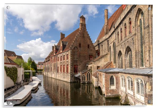 The Canals Of Bruges Acrylic by DiFigiano Photography