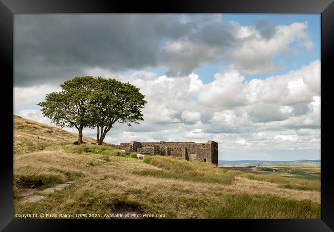 Top Withins on Haworth Moor Framed Print by Philip Baines