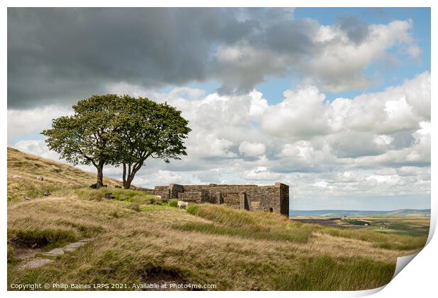 Top Withins on Haworth Moor Print by Philip Baines