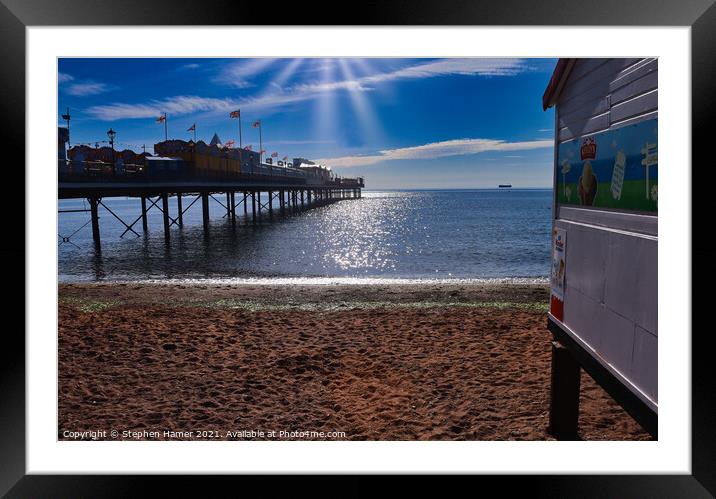 Paignton Pier Framed Mounted Print by Stephen Hamer