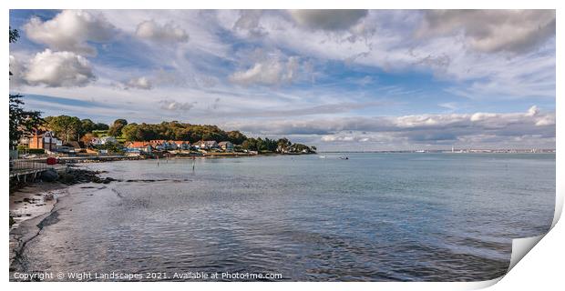 Seagrove Bay Isle Of Wight Print by Wight Landscapes