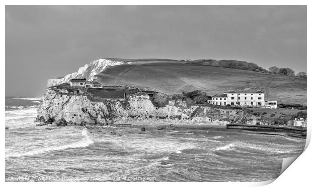 Freshwater Bay Isle Of Wight Print by Wight Landscapes