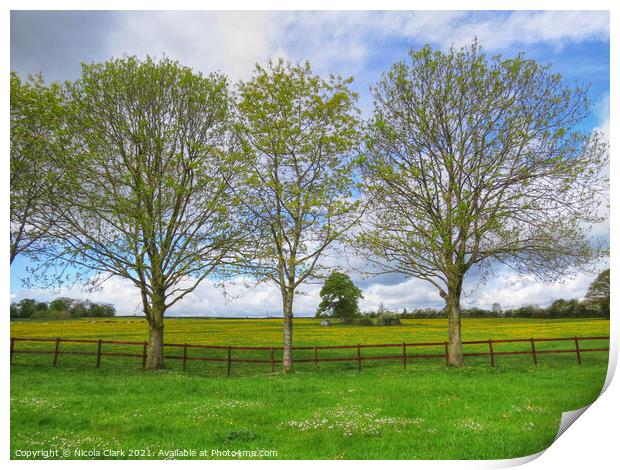 Majestic Wiltshire Landscape Print by Nicola Clark