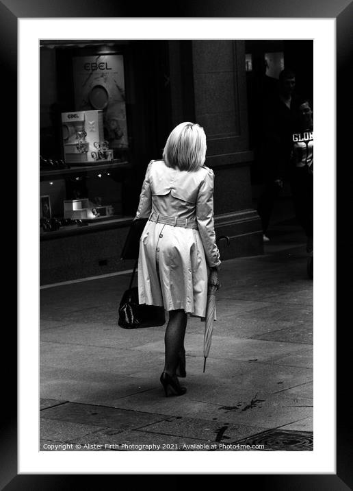 The Shopper Framed Mounted Print by Alister Firth Photography