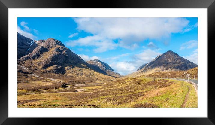 The Pass of Glencoe Framed Mounted Print by Keith Douglas