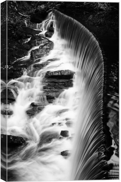 Above the Weir Canvas Print by David McCulloch