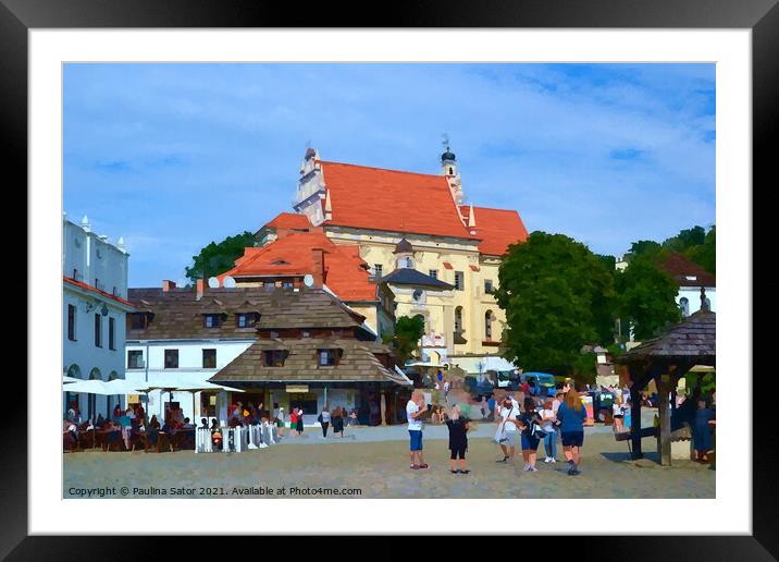 Summer in Kazimierz Dolny. Poland Framed Mounted Print by Paulina Sator