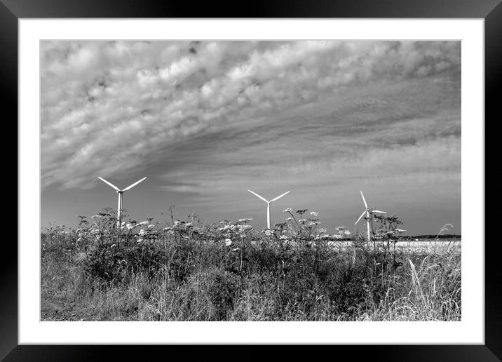 Westmill Wind Farm Framed Mounted Print by Susan Snow
