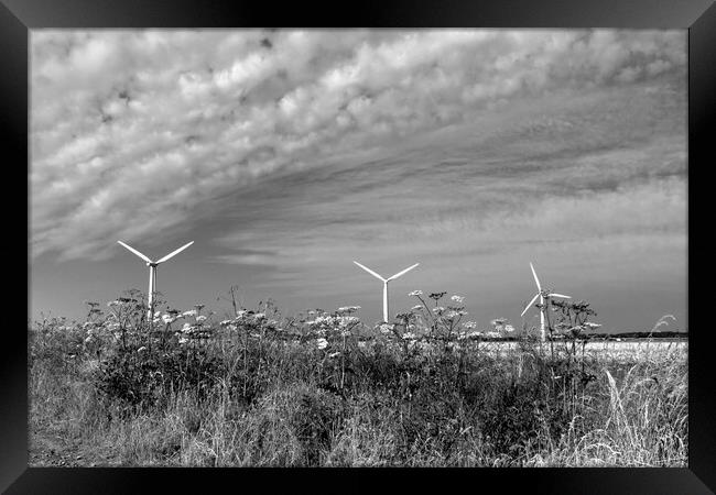 Westmill Wind Farm Framed Print by Susan Snow