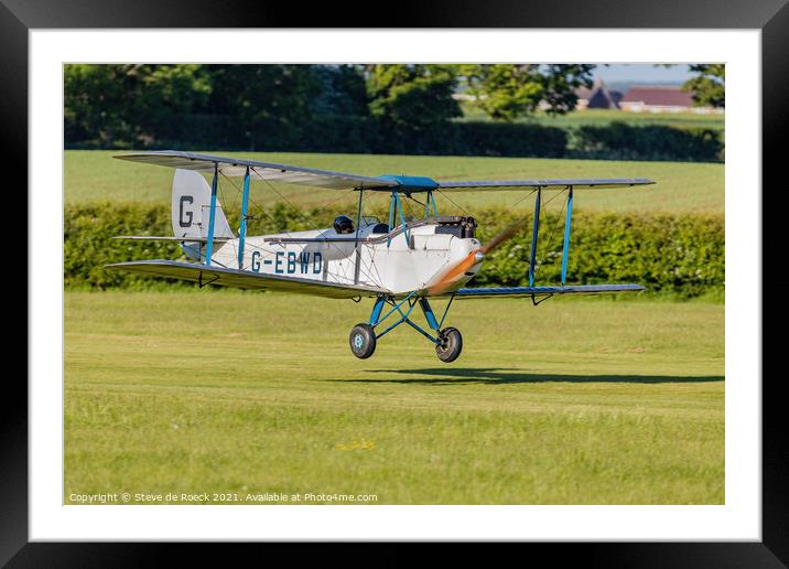 de Havilland DH 60X Framed Mounted Print by Steve de Roeck