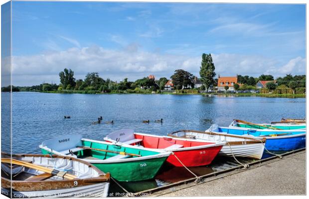 Thorpeness Meare Suffolk Canvas Print by Diana Mower