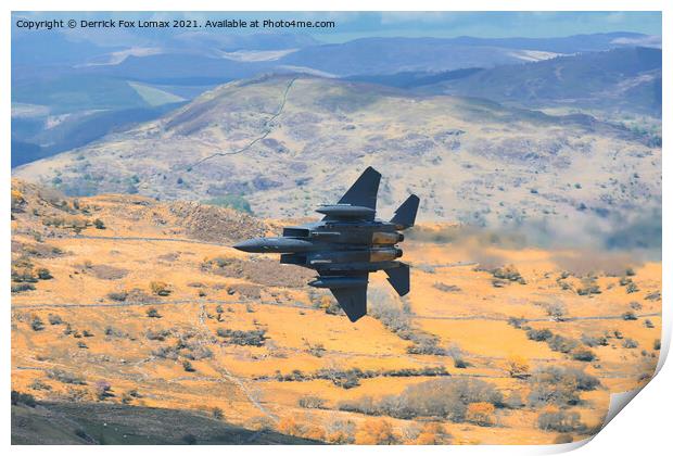 F15 Fighter Jet Print by Derrick Fox Lomax
