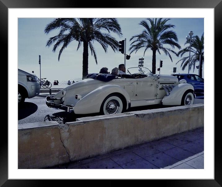 Cruising in style.  Framed Mounted Print by Michael Snead