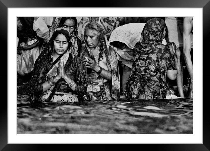 Ma Ganga. Framed Mounted Print by Michael Snead
