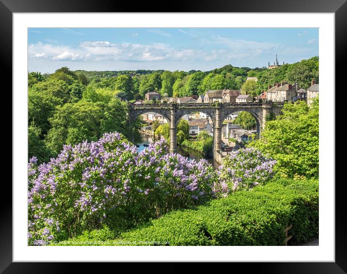 Knaresborough Viaduct in Spring Framed Mounted Print by Mark Sunderland