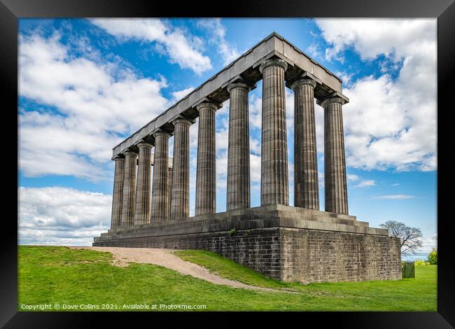 The National Monument of Scotland, Carlton Hill, Edinburgh Framed Print by Dave Collins