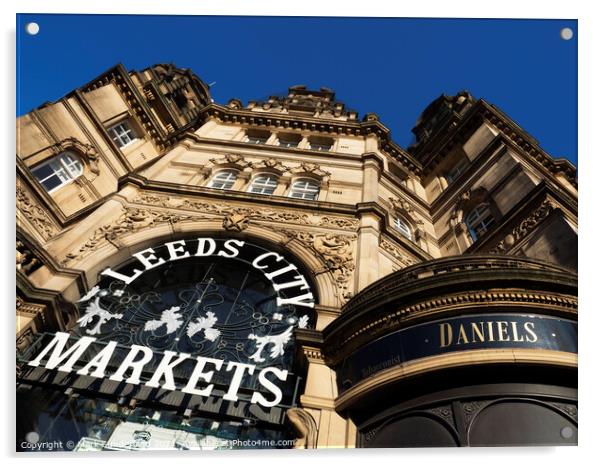 Leeds City Markets Acrylic by Mark Sunderland