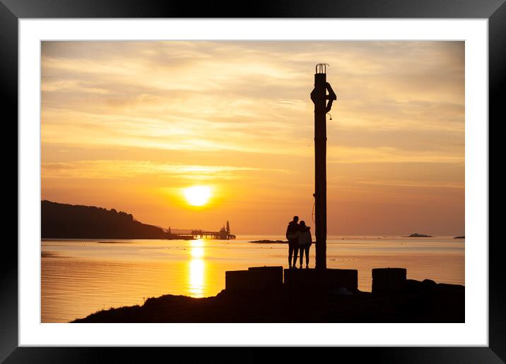 Watching the sunrise Framed Mounted Print by Richard Newton