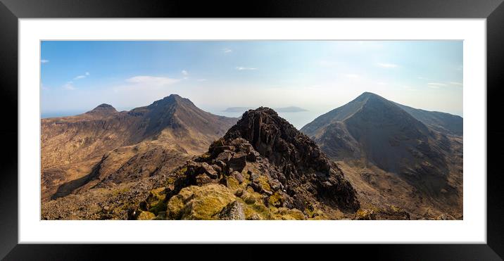 The Rum Cuillin Framed Mounted Print by Richard Newton