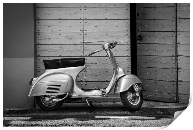 Scooter in Italy Print by Philip Baines