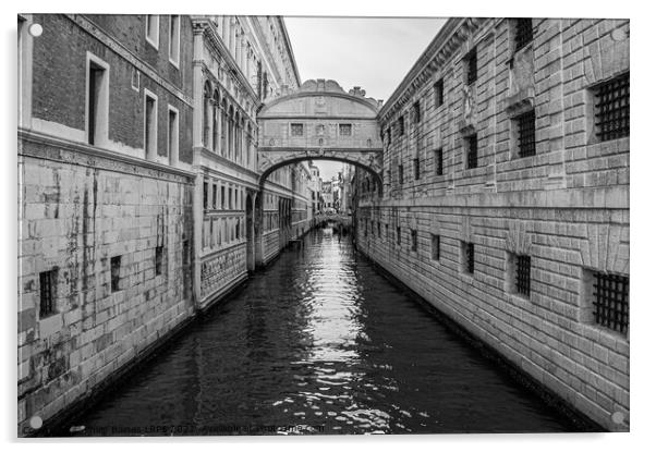 Bridge of Sighs, Venice Acrylic by Philip Baines