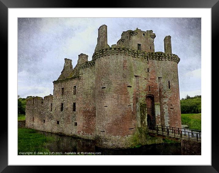 Caerlaverock Castle Framed Mounted Print by dale rys (LP)