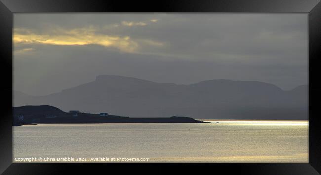 Loch Gairloch in last light Framed Print by Chris Drabble