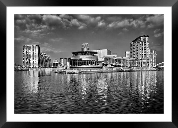 Salford Quays Reflections Framed Mounted Print by Darren Galpin