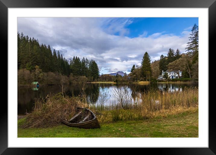 Loch ard  Framed Mounted Print by chris smith