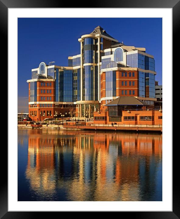 Victoria Building, Salford Quays  Framed Mounted Print by Darren Galpin