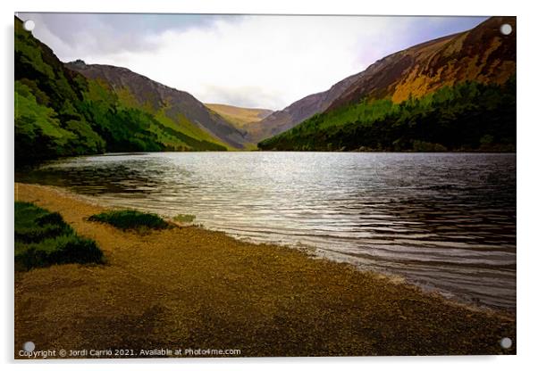 Glendalough the valley of the two lakes, Ireland - 7 Acrylic by Jordi Carrio