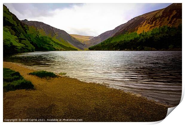 Glendalough the valley of the two lakes, Ireland - 7 Print by Jordi Carrio