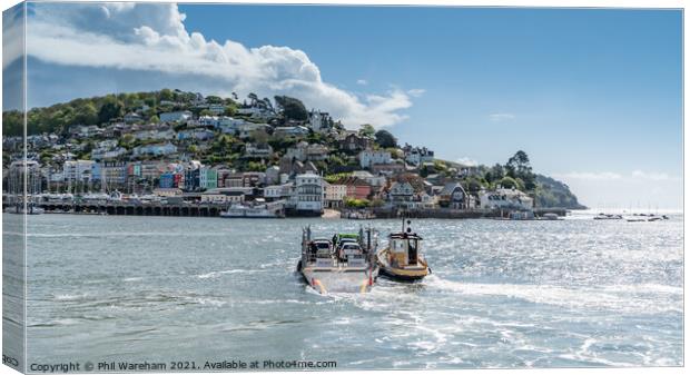 Dartmouth Lower Ferry Canvas Print by Phil Wareham