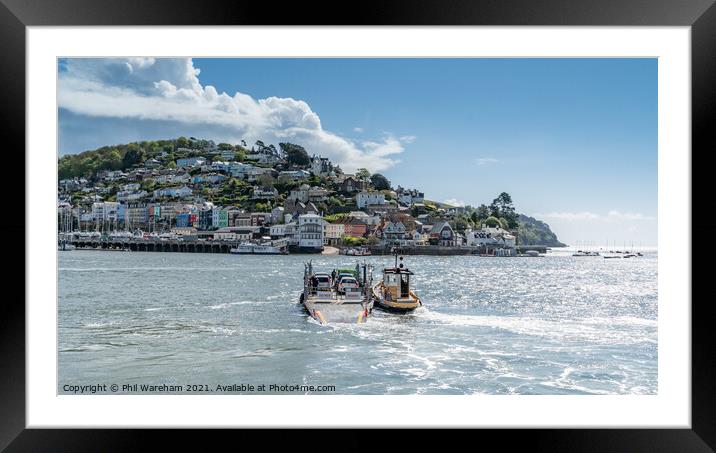 Dartmouth Lower Ferry Framed Mounted Print by Phil Wareham