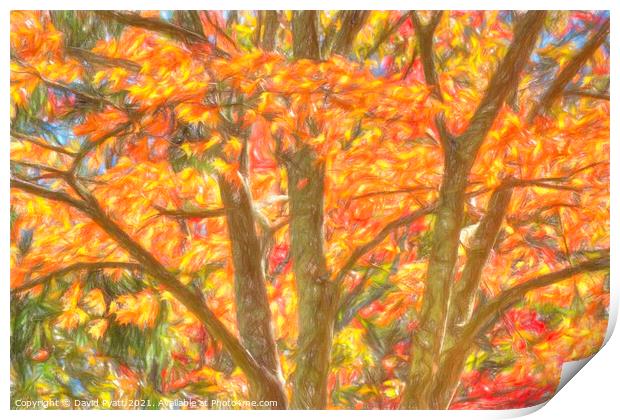 New York Autumnal Art  Print by David Pyatt