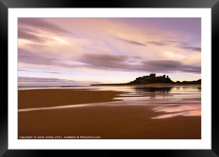 Bamburgh Castle 'Neptune's Palace' Framed Mounted Print by KJArt 