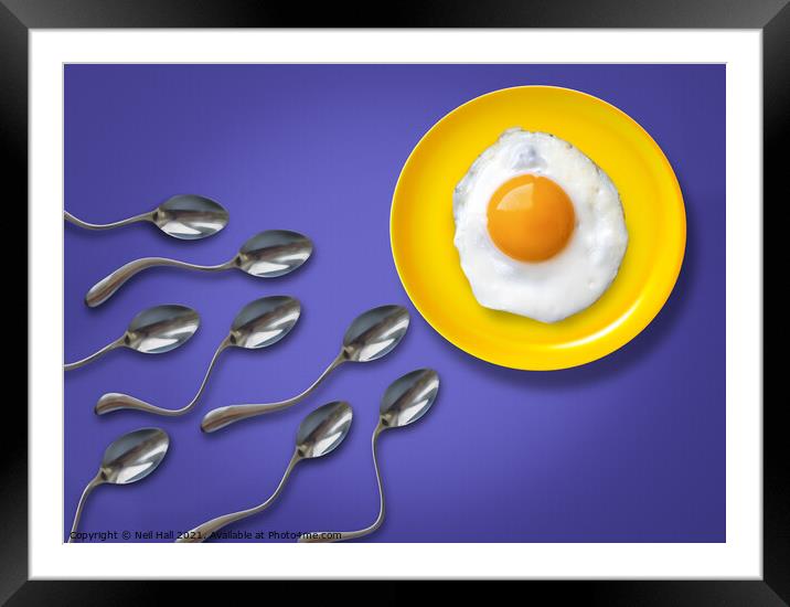 The Egg and Spoon Race Framed Mounted Print by Neil Hall
