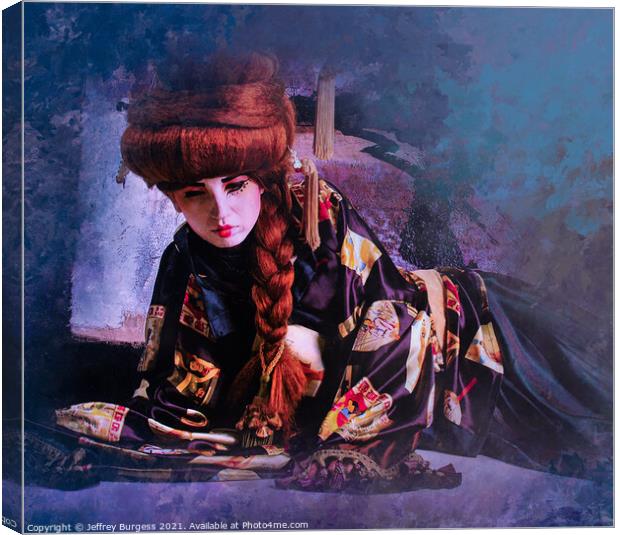 Geisha number 5   Canvas Print by Jeffrey Burgess