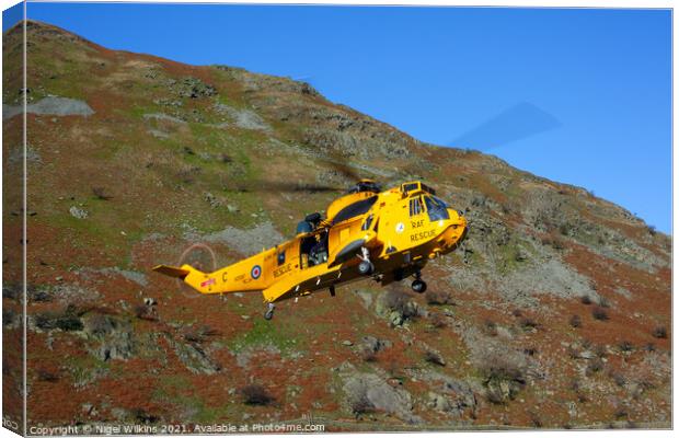 RAF Sea King Canvas Print by Nigel Wilkins