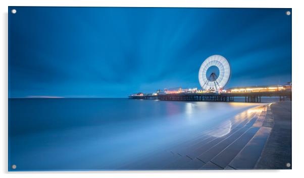 Blackpool Central Pier Acrylic by Phil Durkin DPAGB BPE4