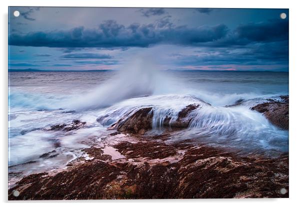 Gullane Bents Waves Acrylic by Keith Thorburn EFIAP/b