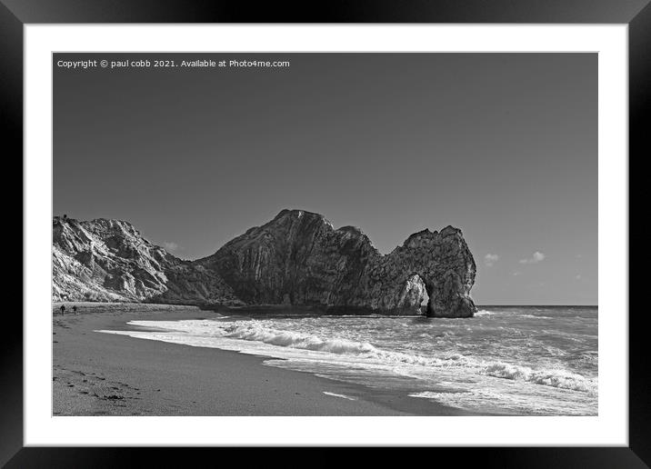 Majestic Limestone Arch Framed Mounted Print by paul cobb