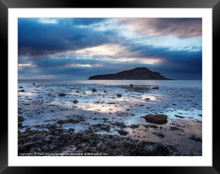 Holy Isle at Dawn Arran Framed Mounted Print by Mark Sunderland