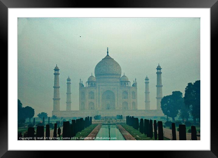 Taj Mahal Ethereal Light Framed Mounted Print by Wall Art by Craig Cusins