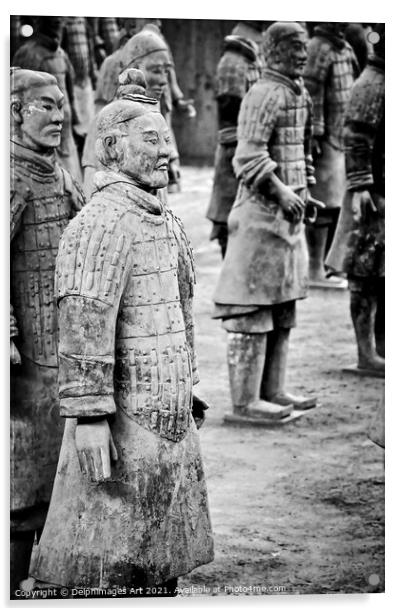Terracotta soldiers army in Xian, China Acrylic by Delphimages Art