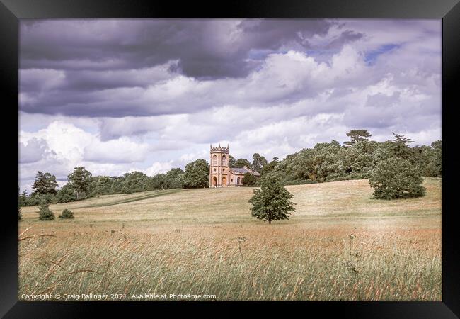 Croome Court Church Autumn afternoon Framed Print by Craig Ballinger