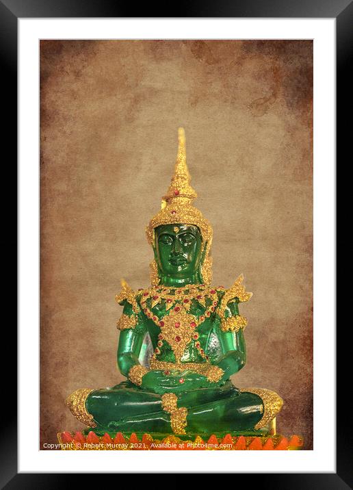 The Emerald Buddha Framed Mounted Print by Robert Murray