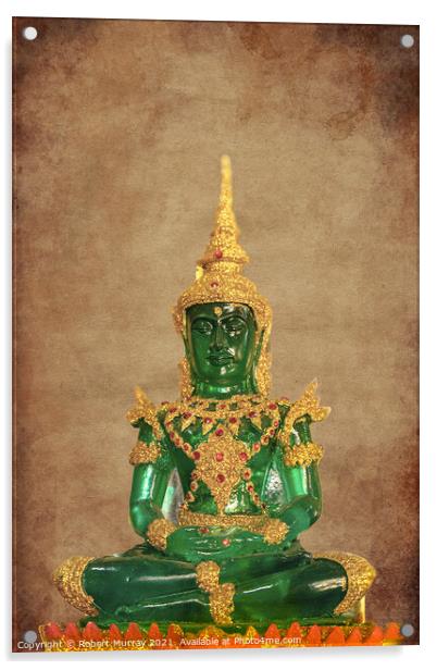 The Emerald Buddha Acrylic by Robert Murray
