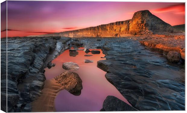 Nash Point South Wales Canvas Print by Leighton Collins