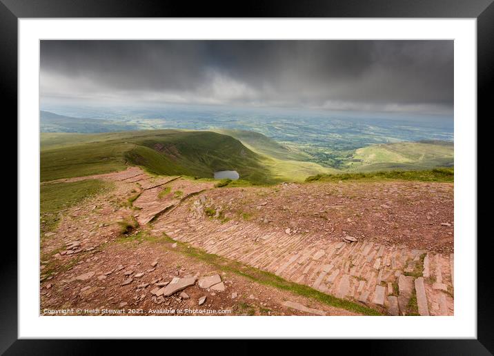 Brecon Beacons Framed Mounted Print by Heidi Stewart
